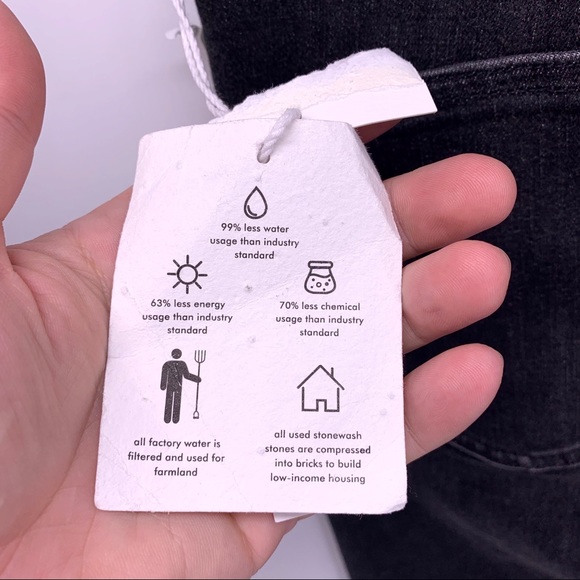 NEW Etica Micki Cropped Jeans in Darkpool Size 32 - Picture 14 of 14